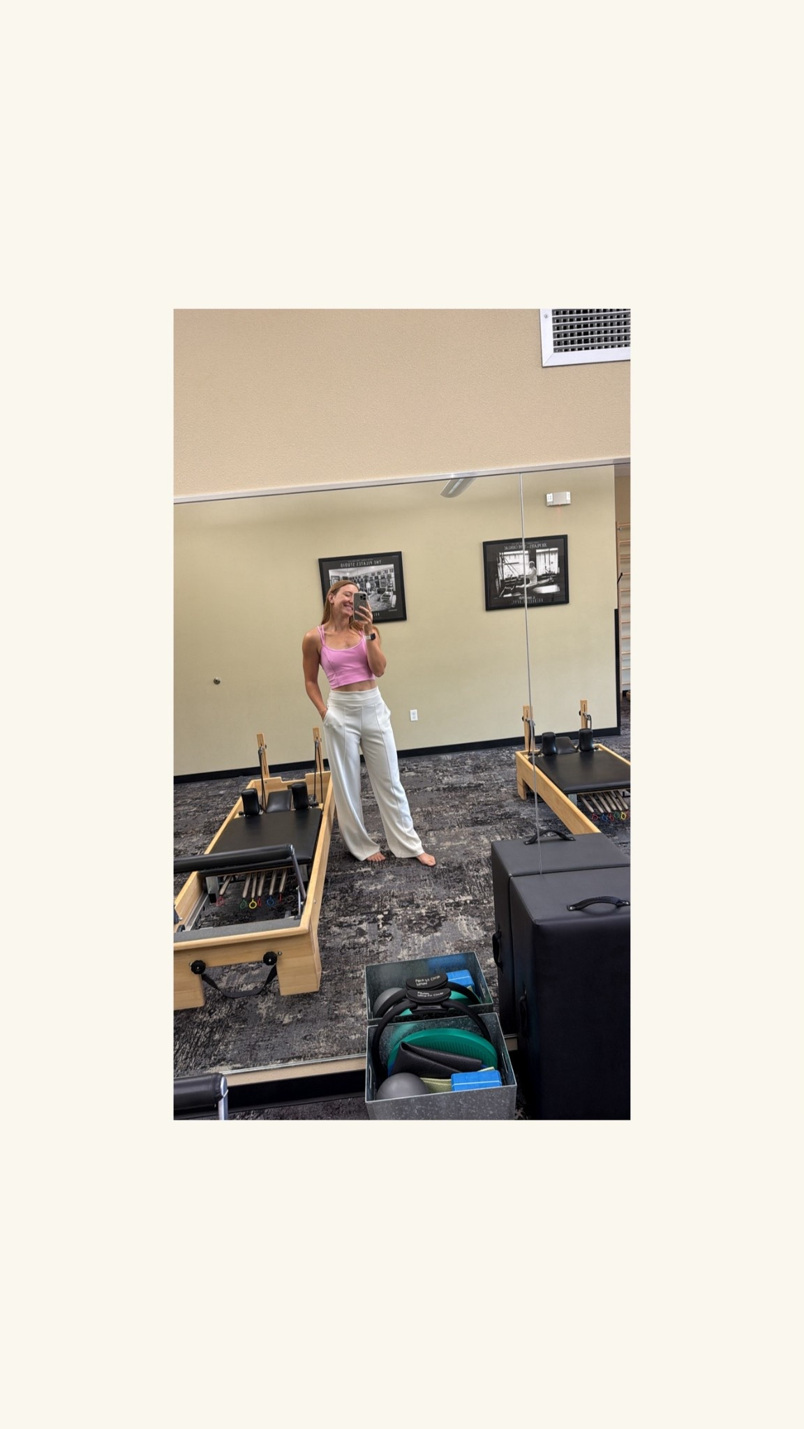 Been loving this top from Halfdays sale! 
Cute, comfortable, supportive, and quick to dry.

I get compliments EVERY time I wear these pants! From studio to street style. Very comfortable & long enough for us tall girls.