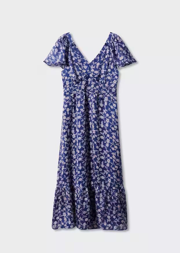 Midi floral dress | MANGO (UK)