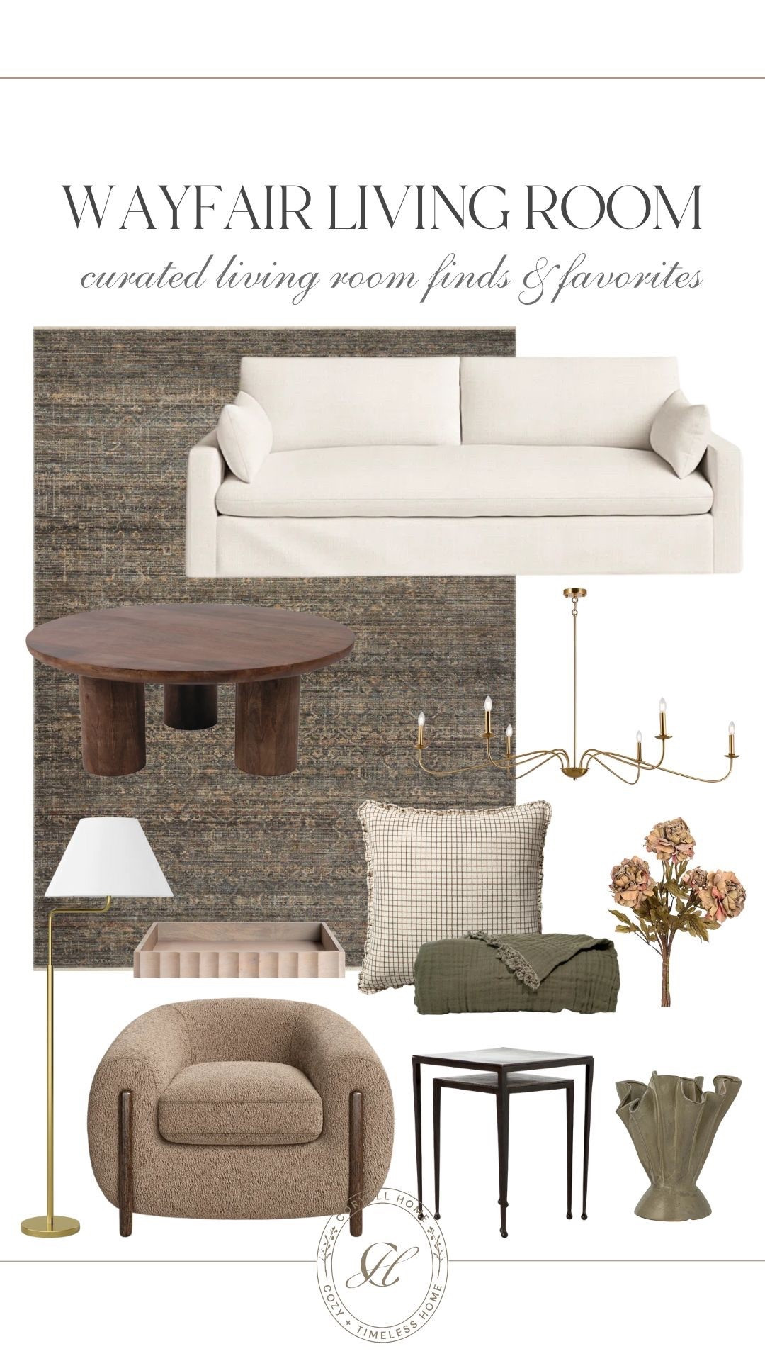Curated Wayfair living room finds and favorites! Cozy neutrals, warm tones, and touches of fall. A mix of affordable finds and a few splurge worthy ones too! 

#LTKHome #LTKStyleTip