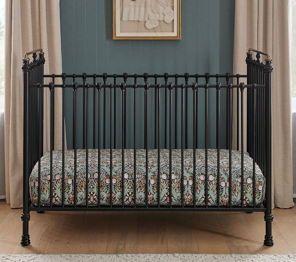 Chris Loves Julia Convertible Iron Crib | Pottery Barn Kids