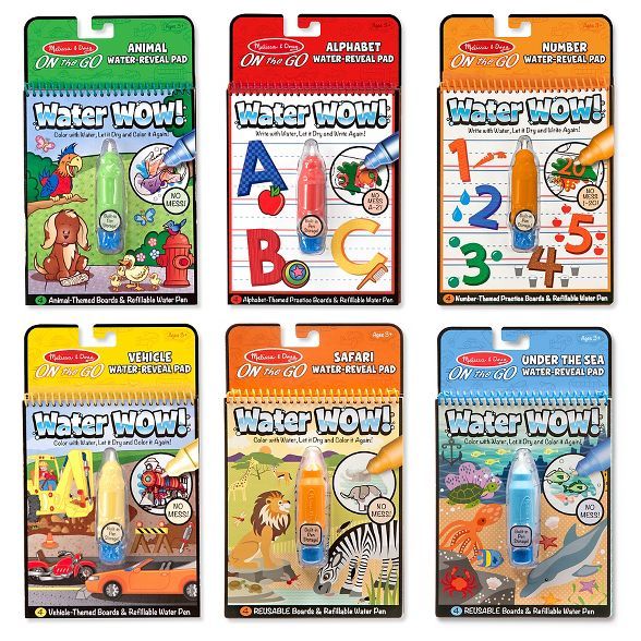 Melissa & Doug Water Wow! - Water Reveal Pad Bundle - Animals, Alphabet, Numbers and More | Target