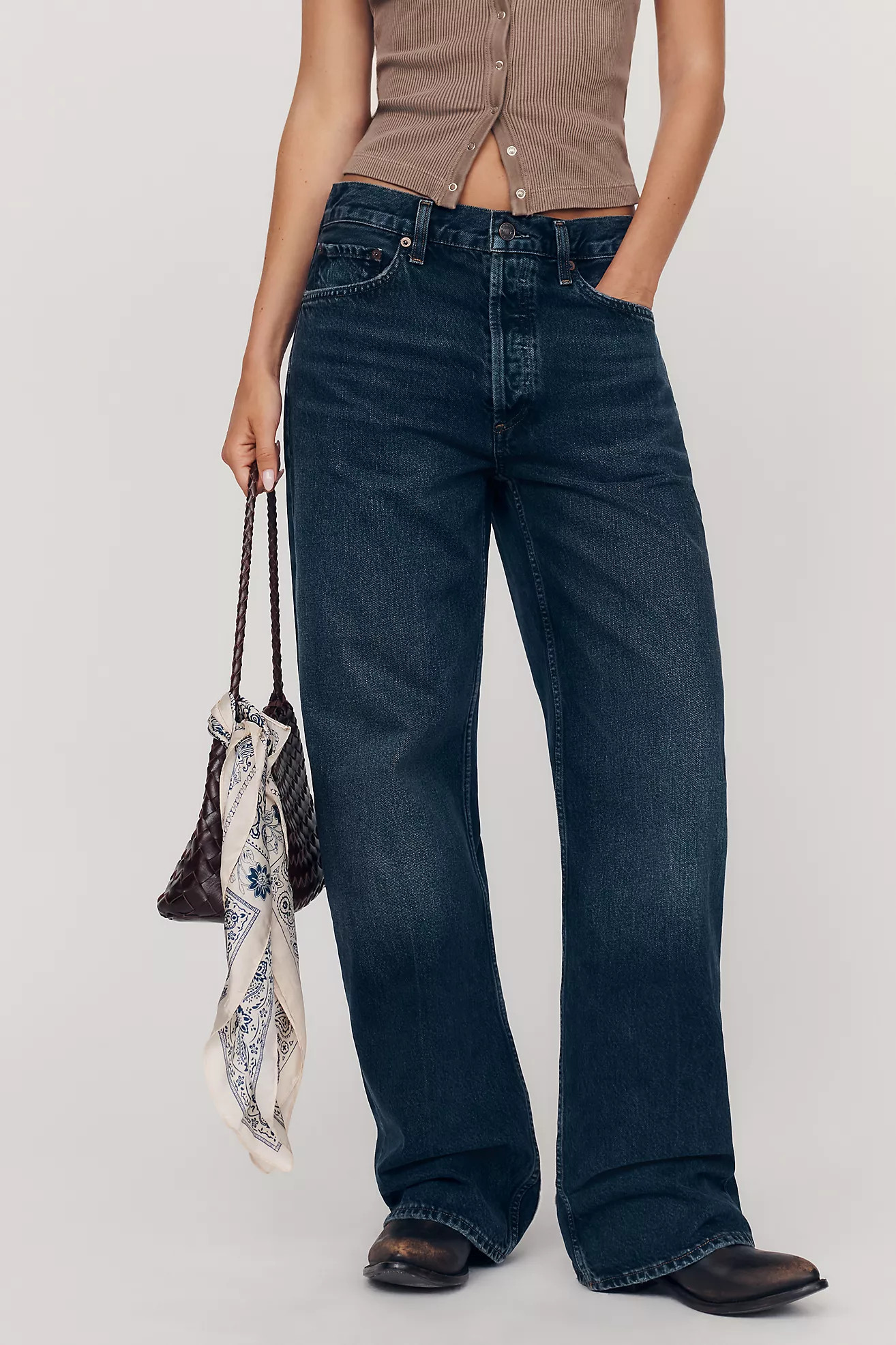 AGOLDE Arc High-Rise Tapered Jeans | Anthropologie (US)