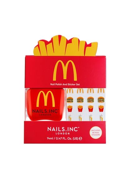 Nails.INC X McDonald's Fries Nail Polish and Sticker Set | Nails Inc