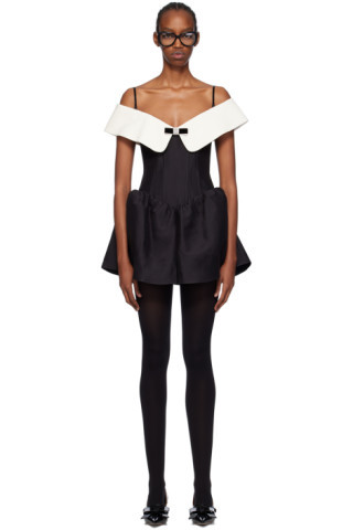 Black Slim Minidress | SSENSE