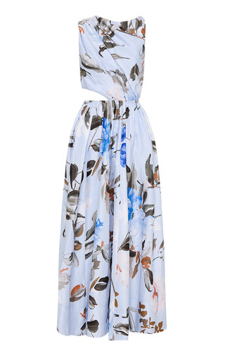 Abbey Twisted Floral Midi Dress | Moda Operandi (Global)