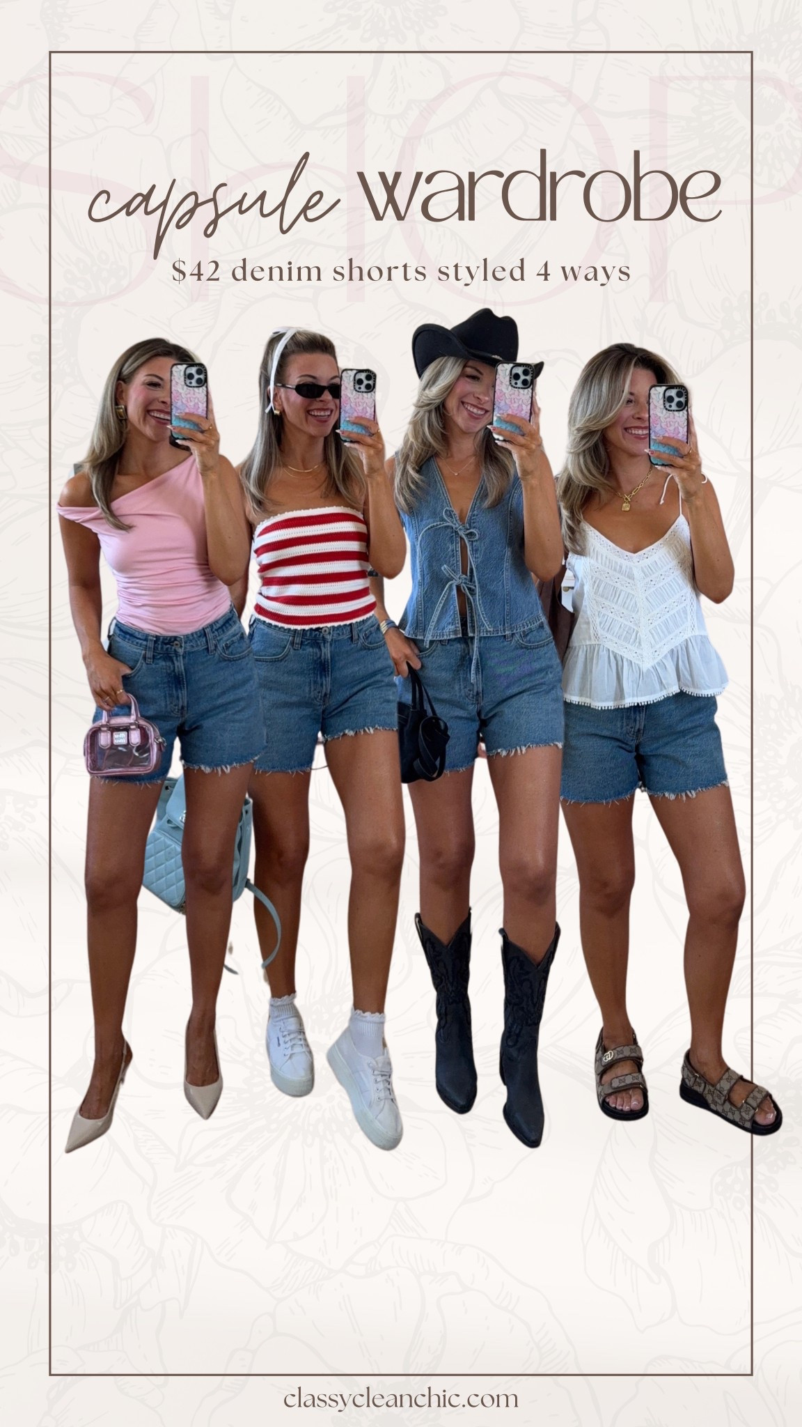 Abercrombie dad denim shorts on sale styled for summer casual everyday day date looks summer capsule collection on sale

wearing xs in fitness dress 26 in shorts smalls in tops.

Abercrombie code: AFSUMMER
Electric picks code: emerson20
Vici code: emerson40
Saks code: freeship or getmaysf
Revolve code: tulip
Cider code: Emerson

#LTKFindsUnder100 #LTKSaleAlert #LTKSummerEdit