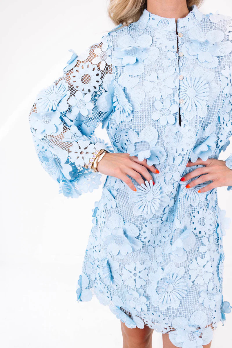 The Seraphina Dress - Blue | The Impeccable Pig