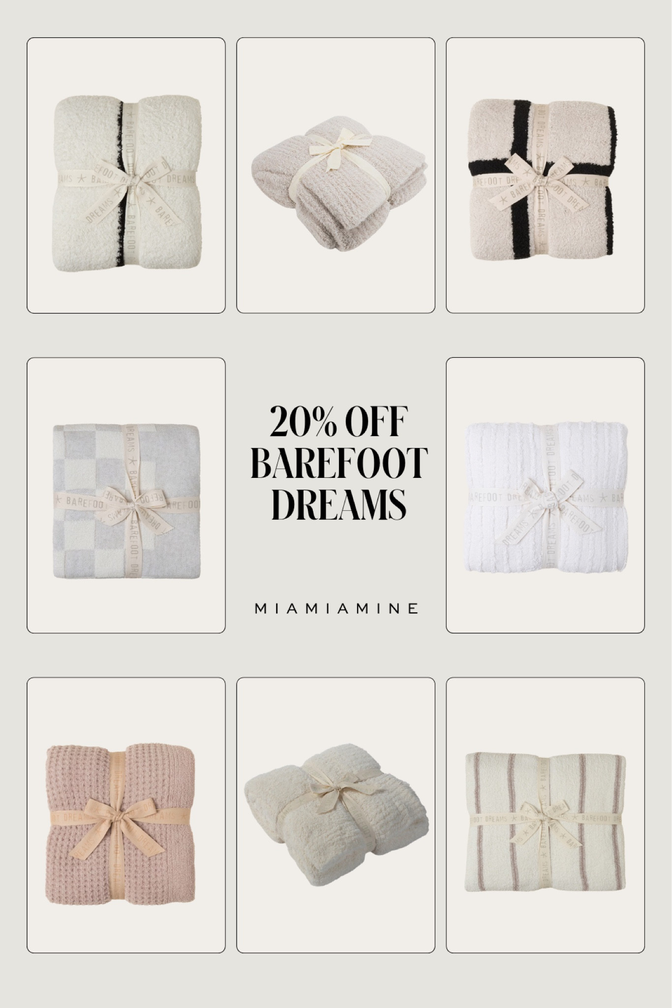 Holiday gifts on sale
Save 20% off barefoot dreams at revolve
Use code MERRY20

#LTKHoliday #LTKGiftGuide #LTKSaleAlert