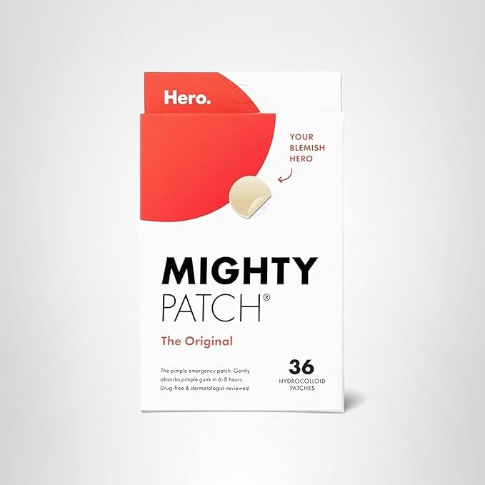 Mighty Patch™ Original patch from Hero Cosmetics – The #1 Hydrocolloid Acne Pimple Patch for ... | Amazon (US)
