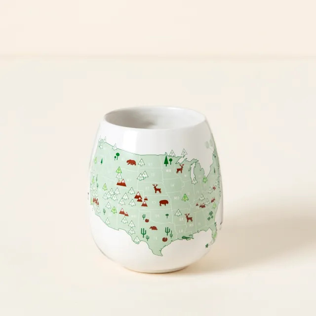 National Parks Color Map Mug | UncommonGoods