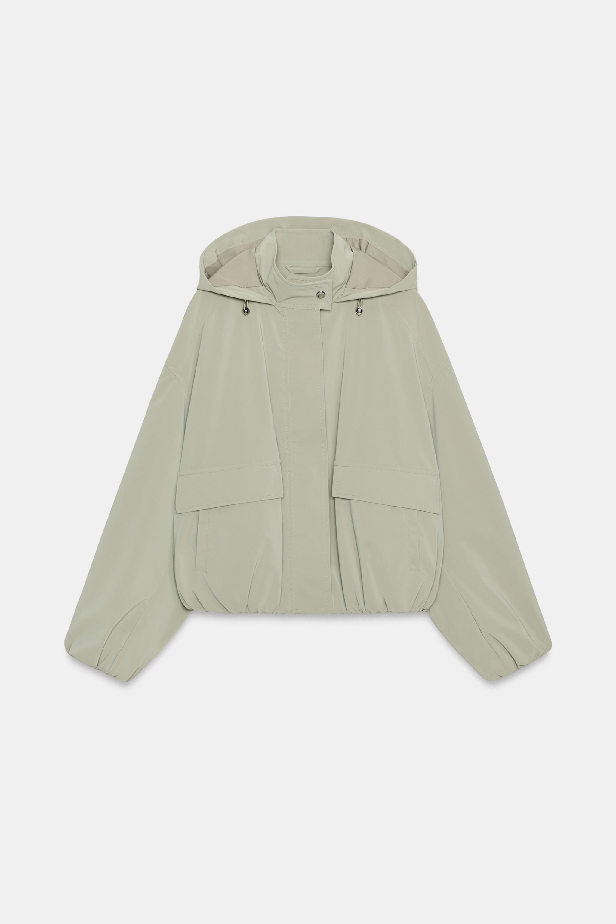 COATED HOODED JACKET | Zara UK