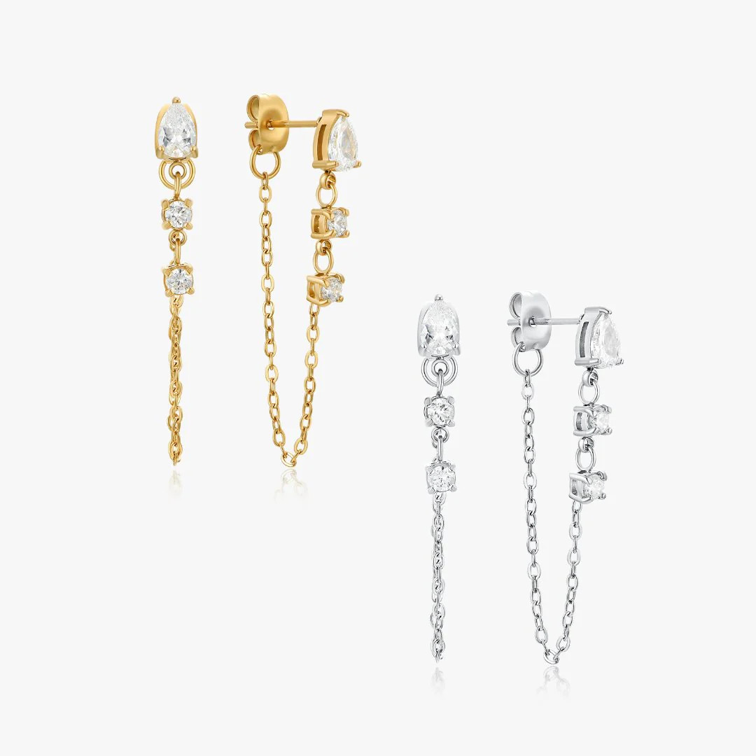 Ariel Chain Earrings | Flaire & Co.