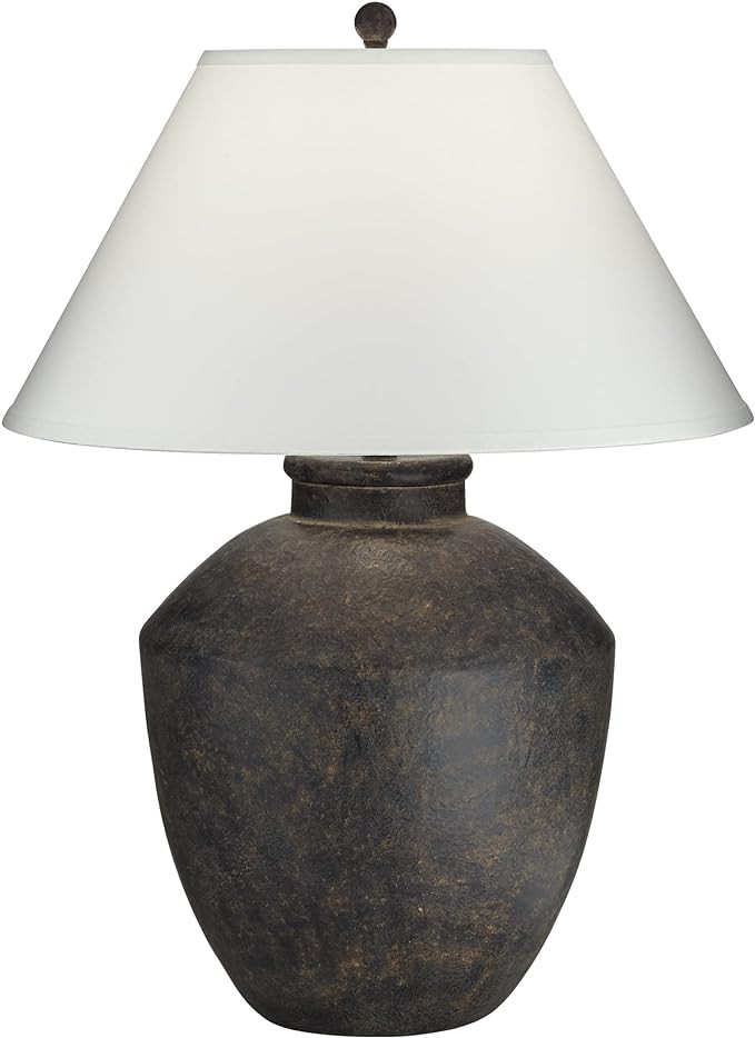Pacific Coast Lighting 64V99 Massa Black Terracota 1-Light 150W Table Lamp,Resin | Amazon (US)