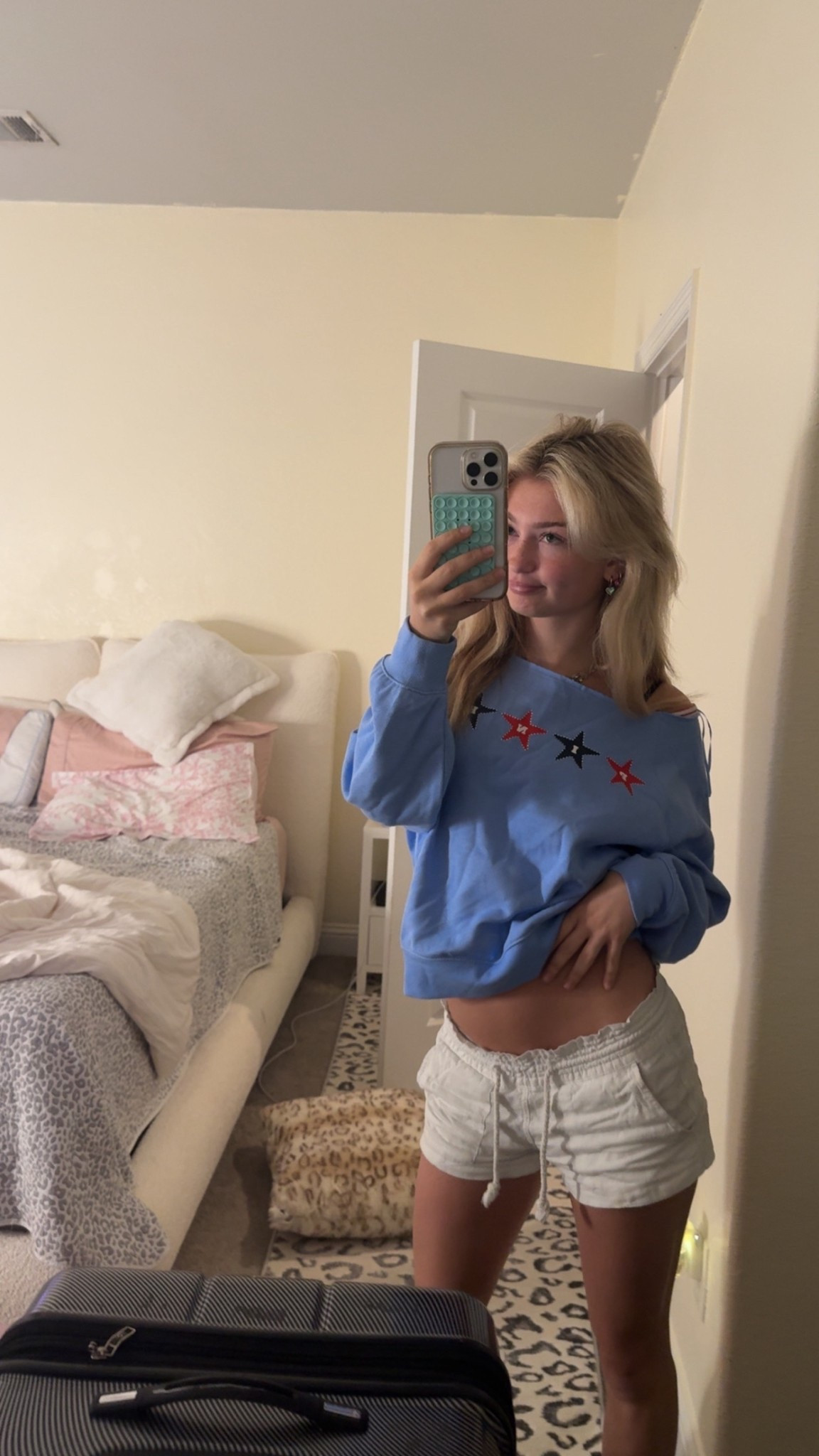 the cutest PINK sweatshirt 