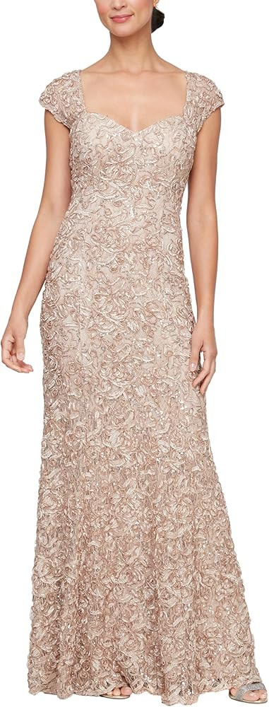 Alex Evenings Women's Long Sleeveless Dress with Shawl | Amazon (US)