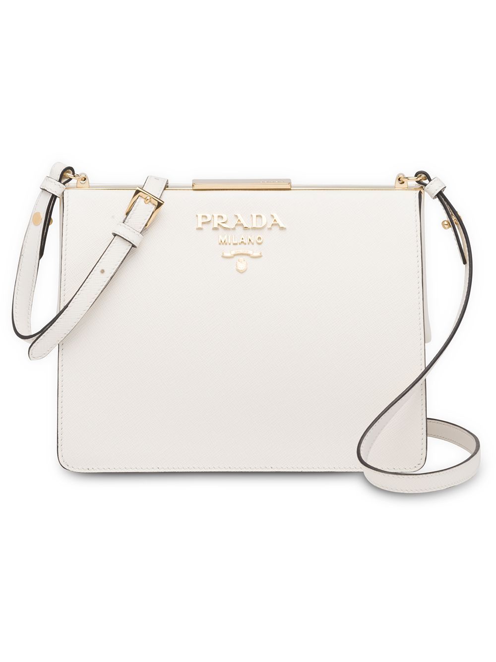 Prada light frame shoulder bag - White | FarFetch US