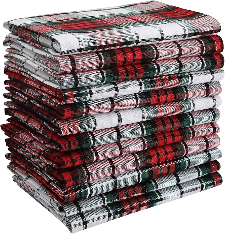 DG Collections Dinner Napkins, 100% Cotton Over Sized Kitchen Napkins, Set of 12 Pack (19 x 19 In... | Amazon (US)