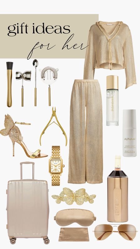 Gift Guide - Clothing - Home - Beauty - Accessories- for Her - Gold 

#LTKHoliday #LTKSeasonal #LTKGiftGuide