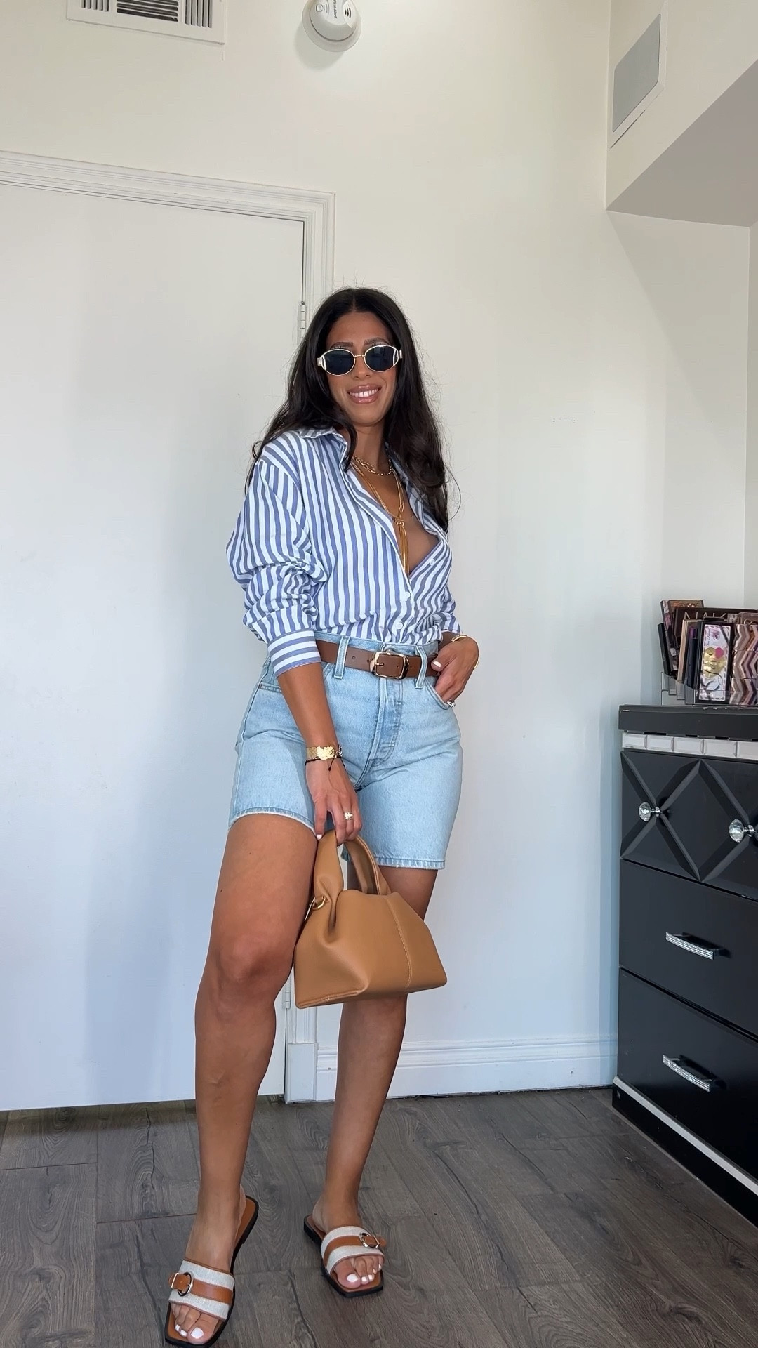 Levi’s denim shorts size 28
Striped shirt size small 

#LTKFindsUnder50 #LTKStyleTip #LTKSummerEdit