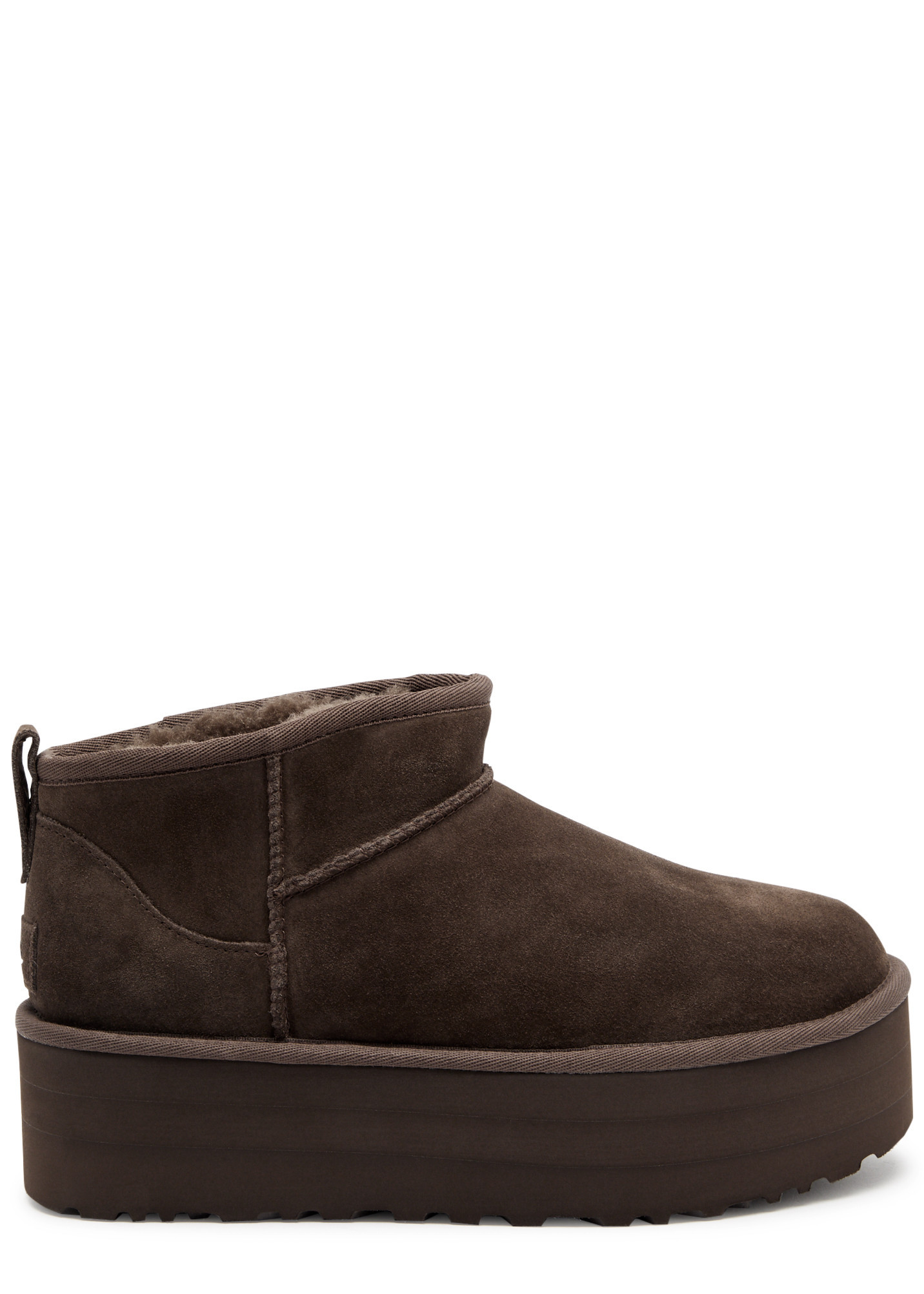 Classic Ultra Mini suede flatform boots | Harvey Nichols