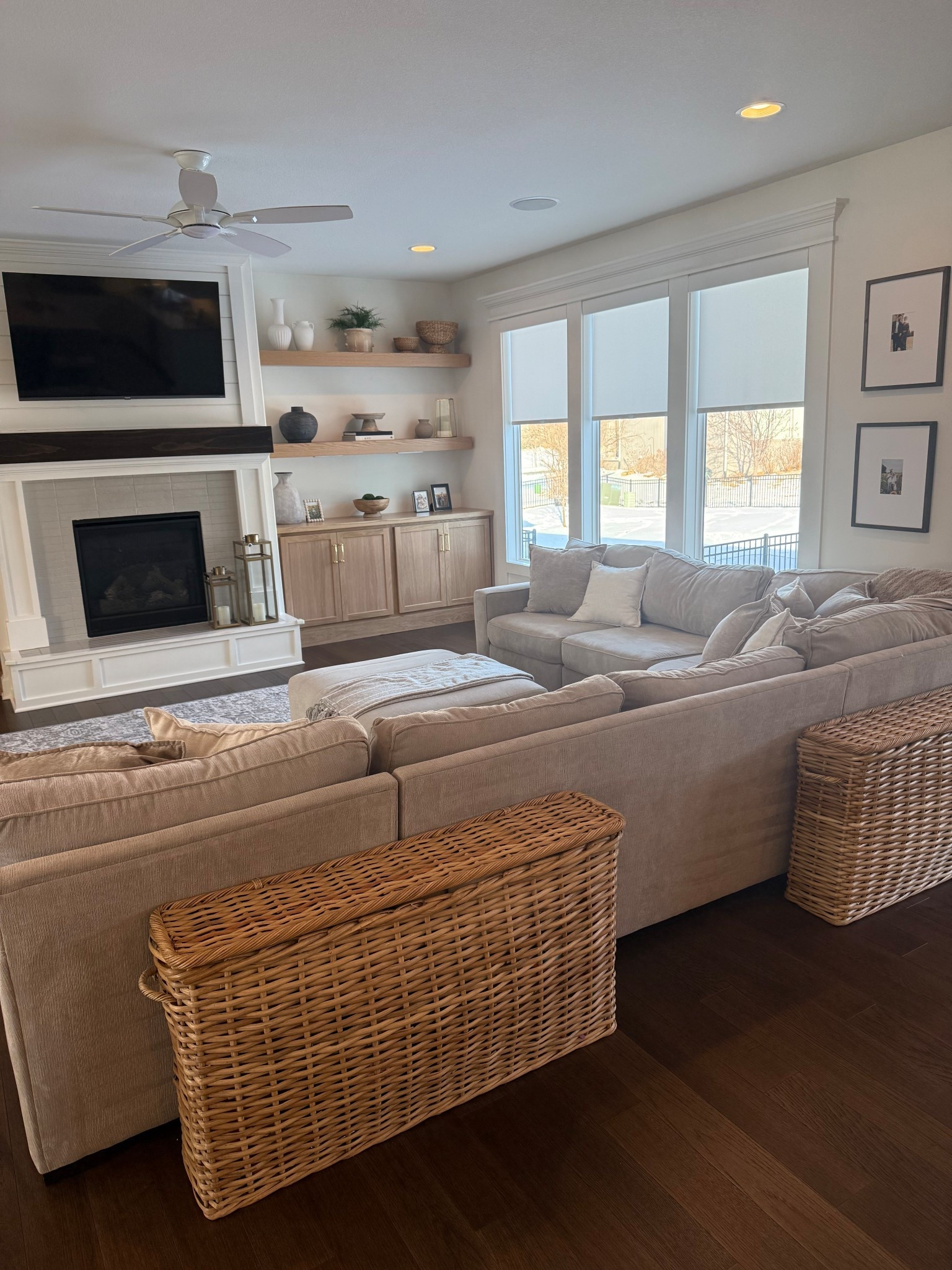 Behind couch baskets and my couch! Couch color is heavenly chrome beige 

#LTKHome