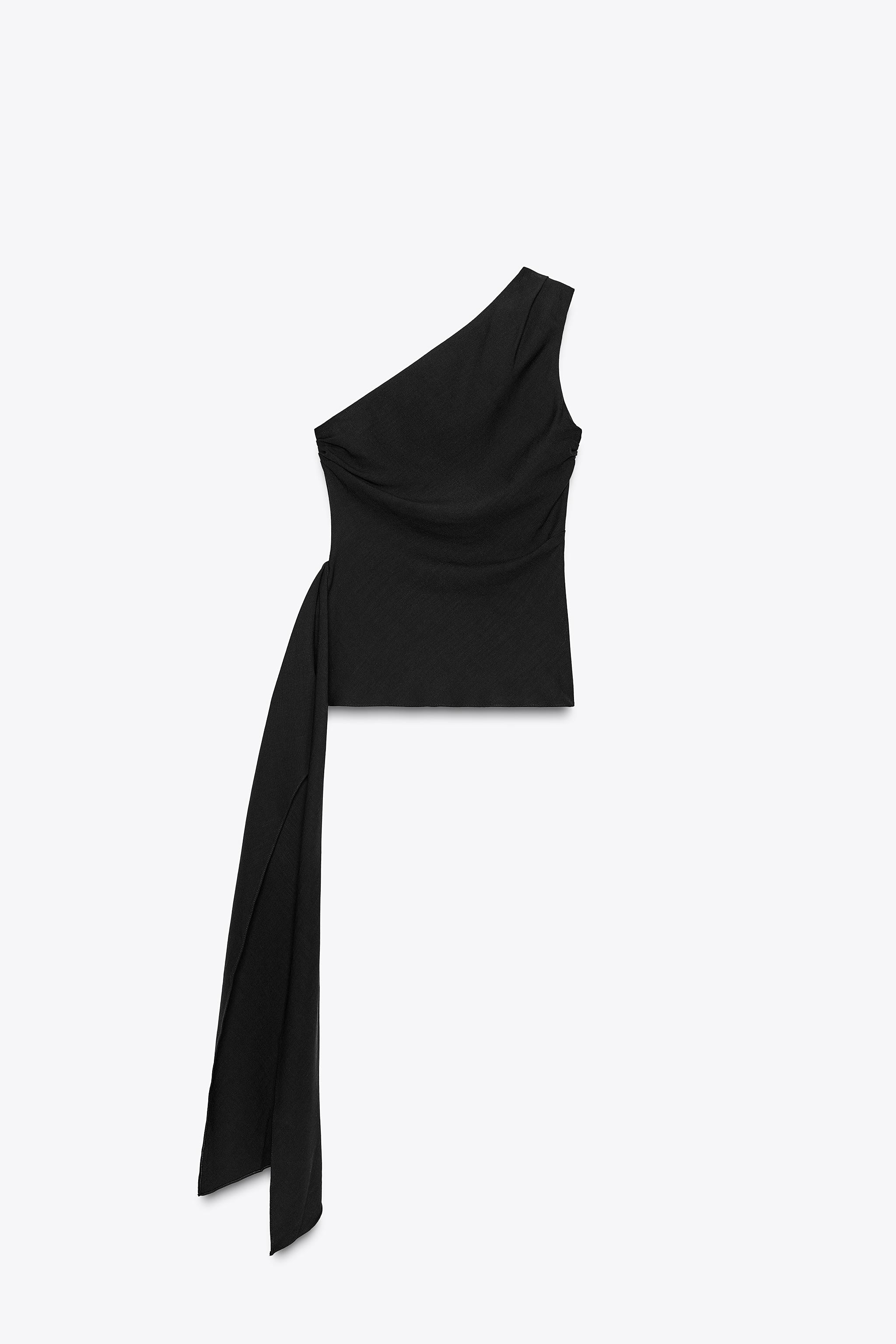 ASYMMETRIC TIE TOP ZW COLLECTION | Zara US