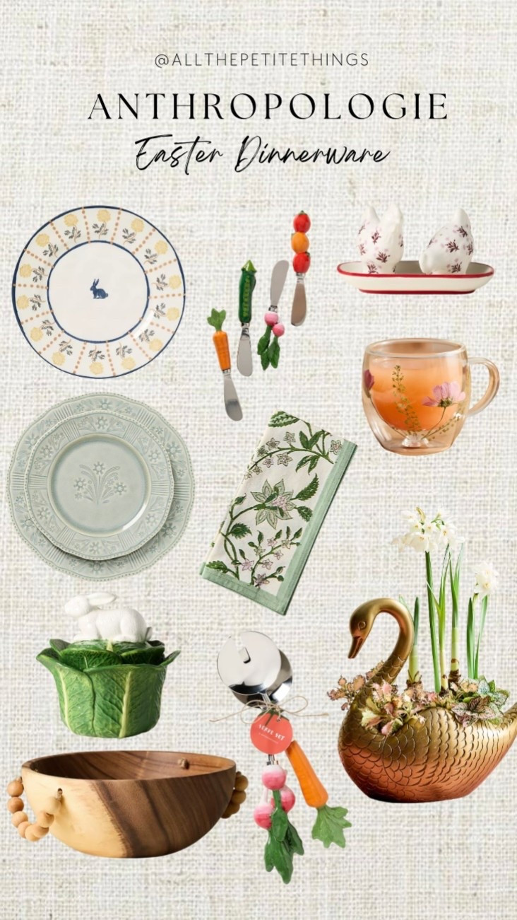 Anthropologie’s Spring and Easter table and dinnerware are so whimsy 🤍

#LTKfoodie #LTKSeasonal #LTKHome