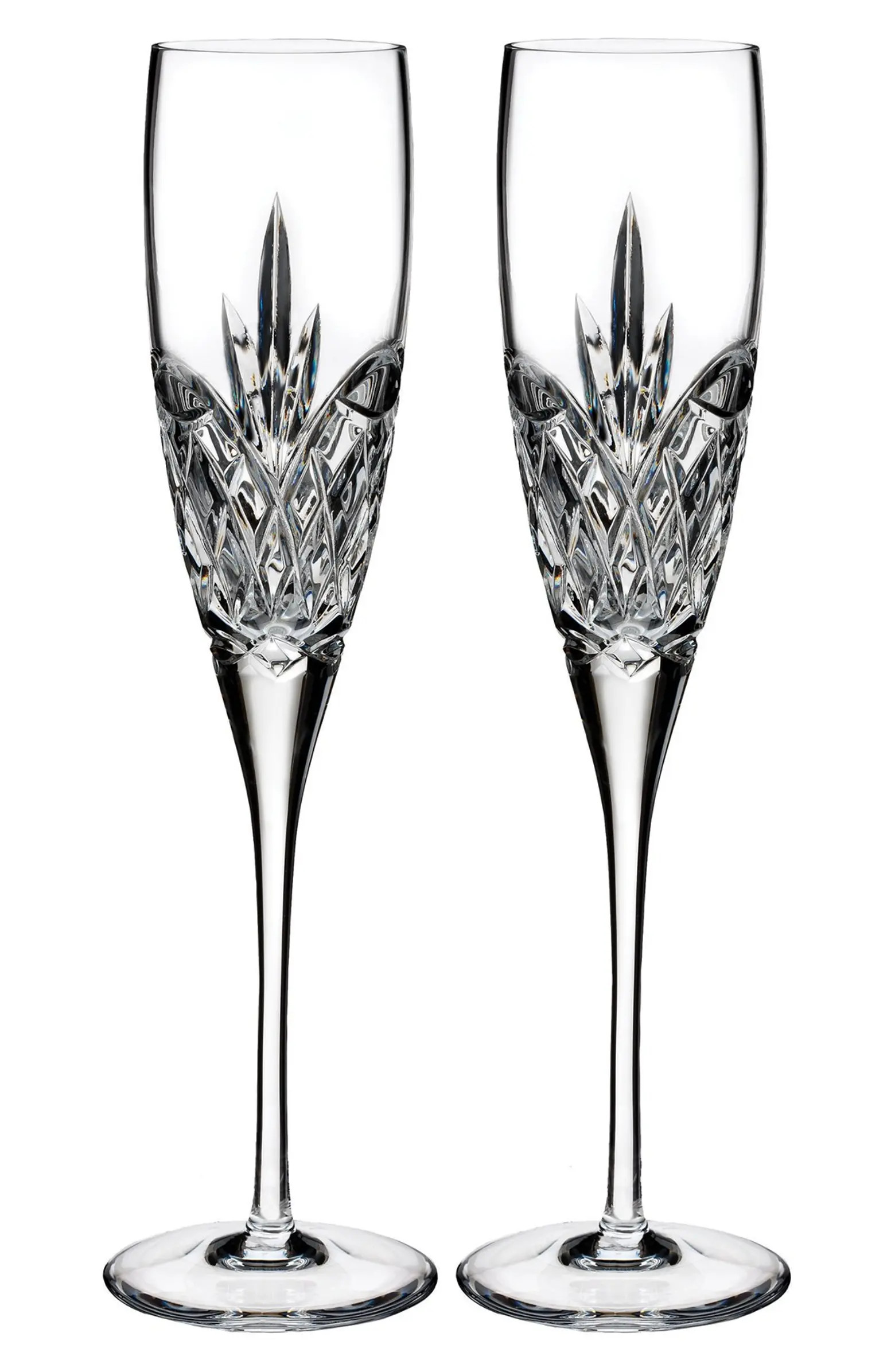 Love Forever Set of 2 Lead Crystal Champagne Flutes | Nordstrom
