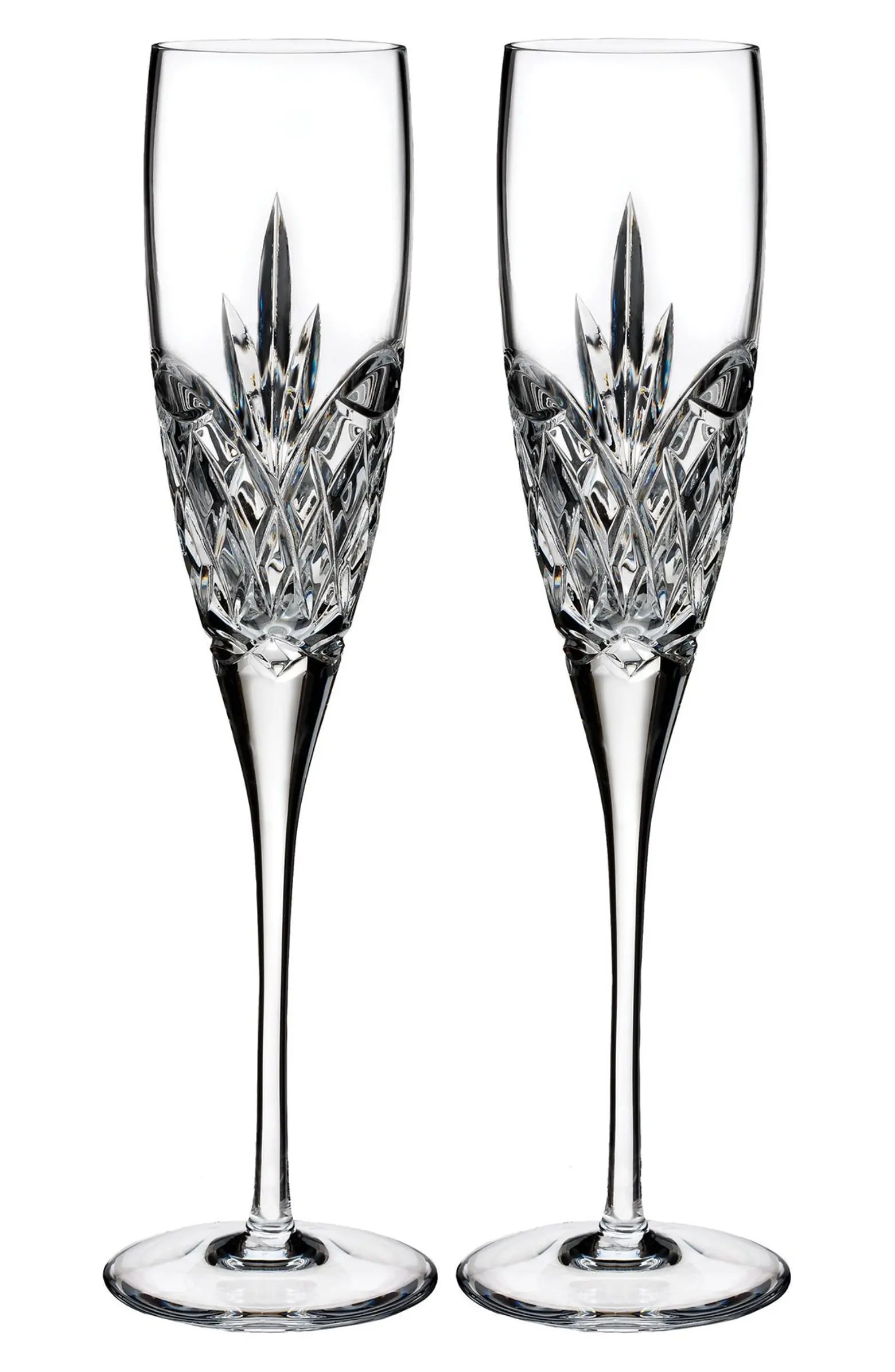 Love Forever Set of 2 Lead Crystal Champagne Flutes | Nordstrom