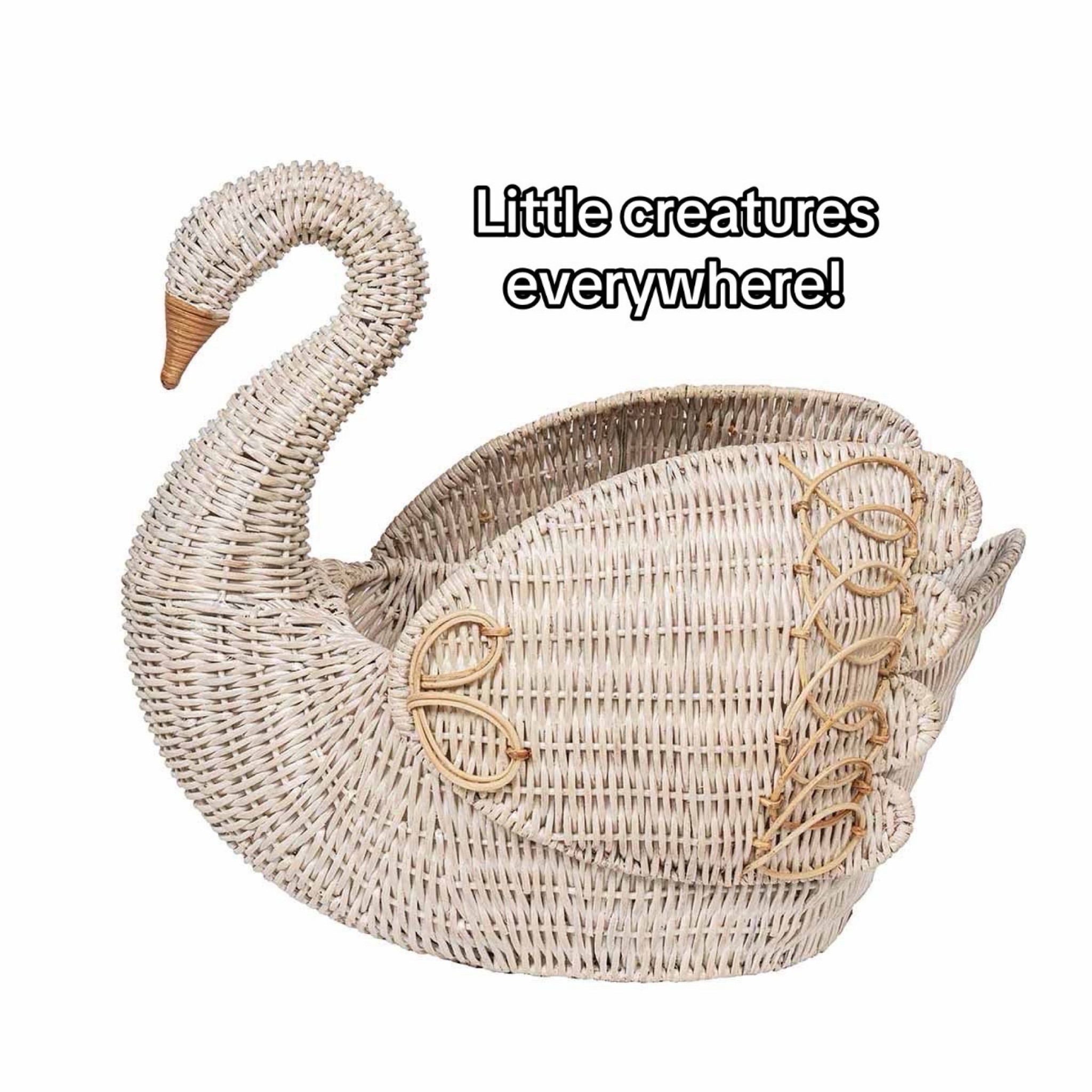 Swan basket
Greek goddess decor 
Decorative basket 

#LTKHome