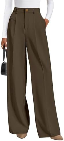 PRETTYGARDEN Womens Wide Leg Dress Pants 2026 Business Casual Flowy Work Palazzo Pants High Waist... | Amazon (US)