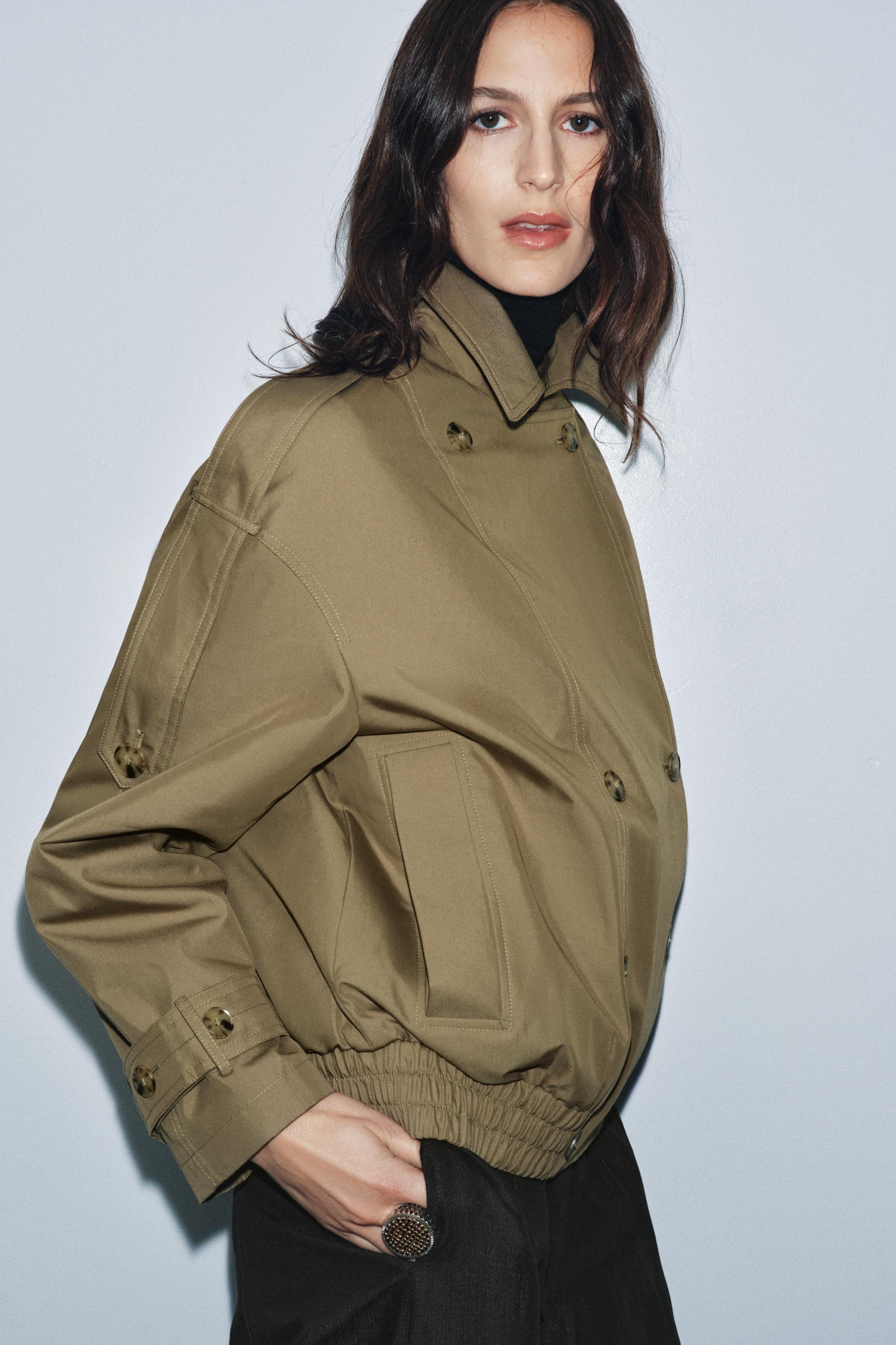 FAUX FUR COLLAR QUILTED TRENCH COAT ZW COLLECTION | Zara US