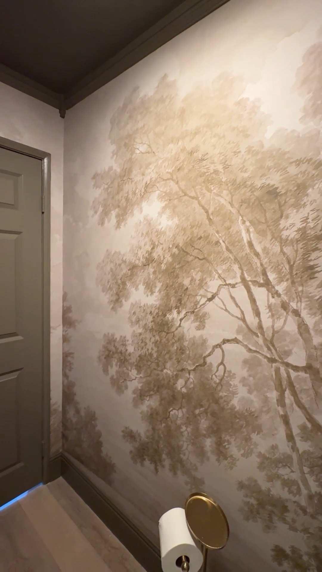 Our primary powder bathroom refresh 🤎 it's amazing what a little wallpaper, paint, and trim can do!

#LTKHome