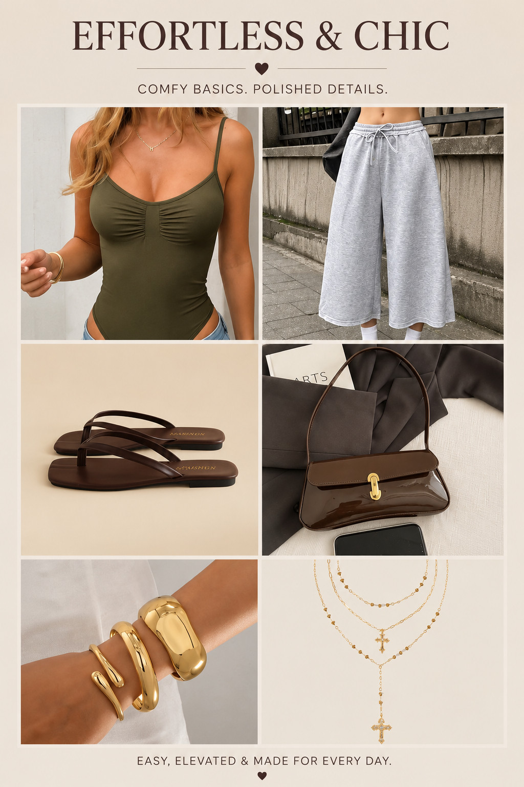Comfortable enough for everyday. Chic enough to turn heads. ✨
#LTKStyle #EffortlessChic #NeutralStyle #EverydayFashion #CasualLuxury #StyleInspo #LTKFinds #MinimalStyle 

 #LTKootd #LTKU #LTKBeauty