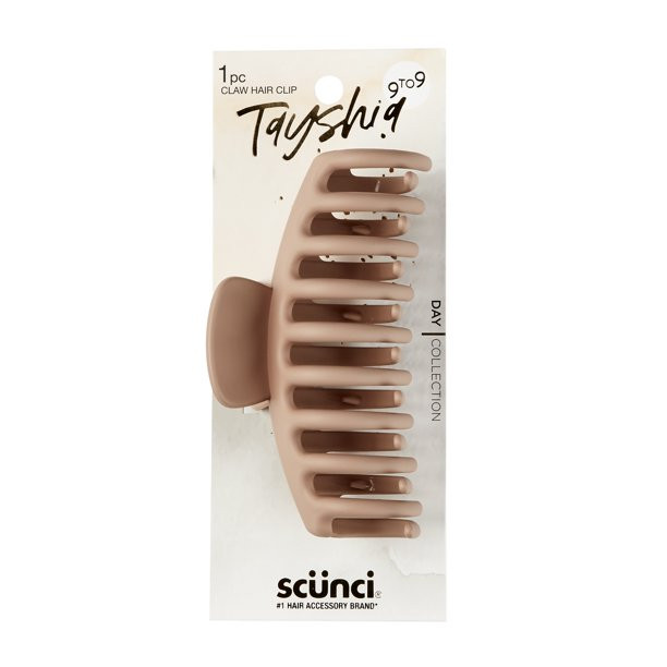 Tayshia by Scunci Long Teeth Barrel Claw Hair Clip, Blush Pink - Walmart.com | Walmart (US)