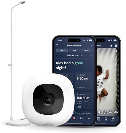 Nanit Pro Smart Baby Monitor And 2nd Gen Floor Stand - 1080P Wi-Fi Video And Sound Camera, Sleep ... | Amazon (UK)