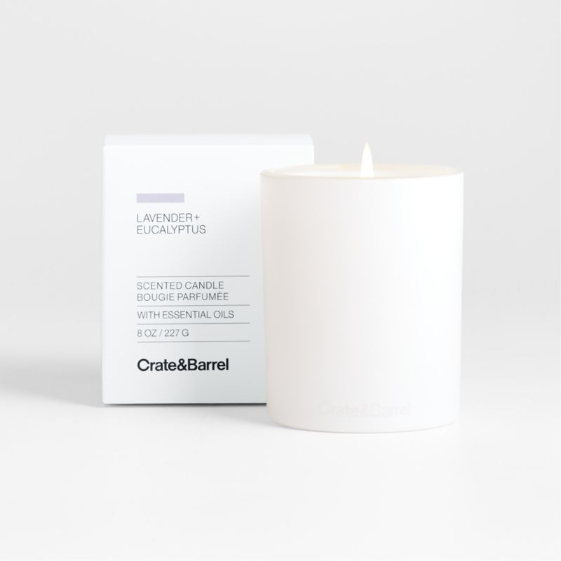 Lavender + Eucalyptus Candle + Reviews | Crate & Barrel | Crate & Barrel