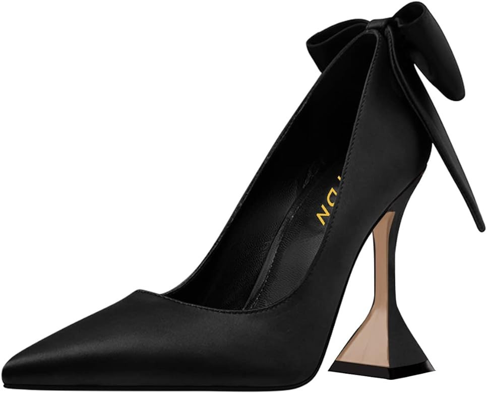 YDN Women Pointed Toe Slip on Pumps Special Kitten High Heel Shoes Party Prom Dress Lady Shoe Siz... | Amazon (US)