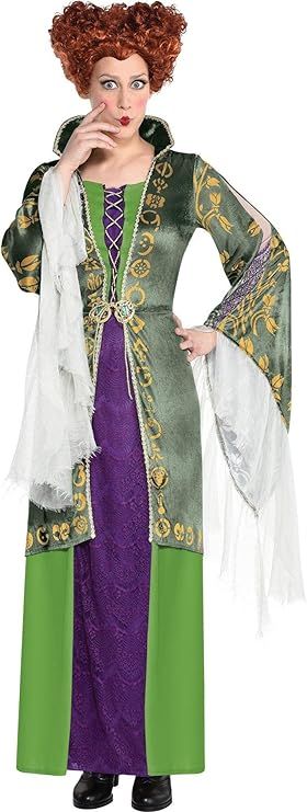 Party City Winifred Sanderson Halloween Costume for Women, Hocus Pocus, Dress with Attached Coat | Amazon (US)