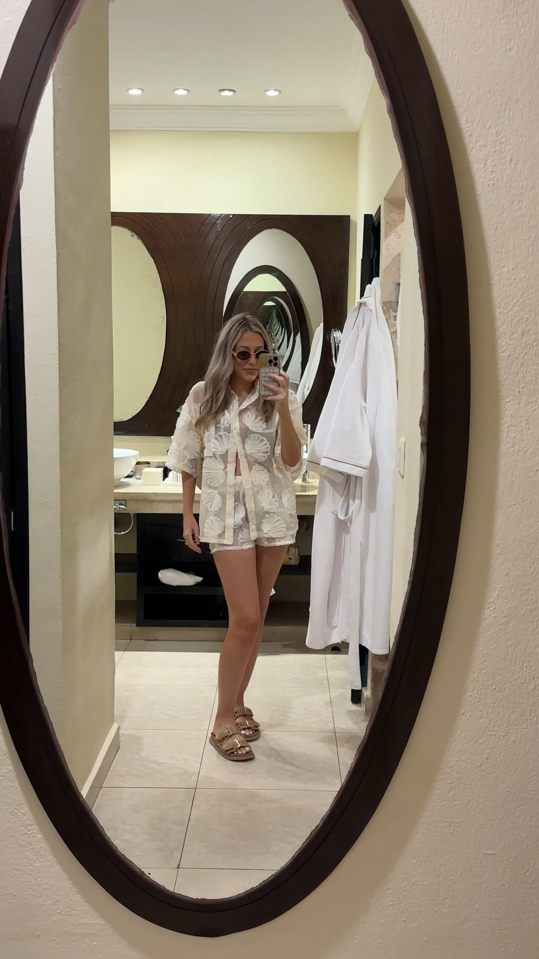 What I wore in Playa del Carmen Day 2 — I could not love this matching swim cover up more! So unique and super chic! Most is on sale and several styles to choose from!

Vacation outfit Inspo
Resort wear
Cruise outfit
Swim coverup
Swimwear
Matching set

#LTKOver40 #LTKSeasonal #LTKSwim