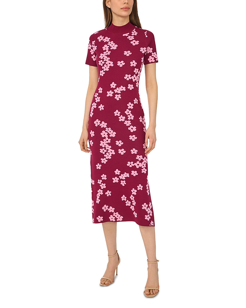 CeCe Flower Jacquard Knit Dress | Bloomingdale's (US)