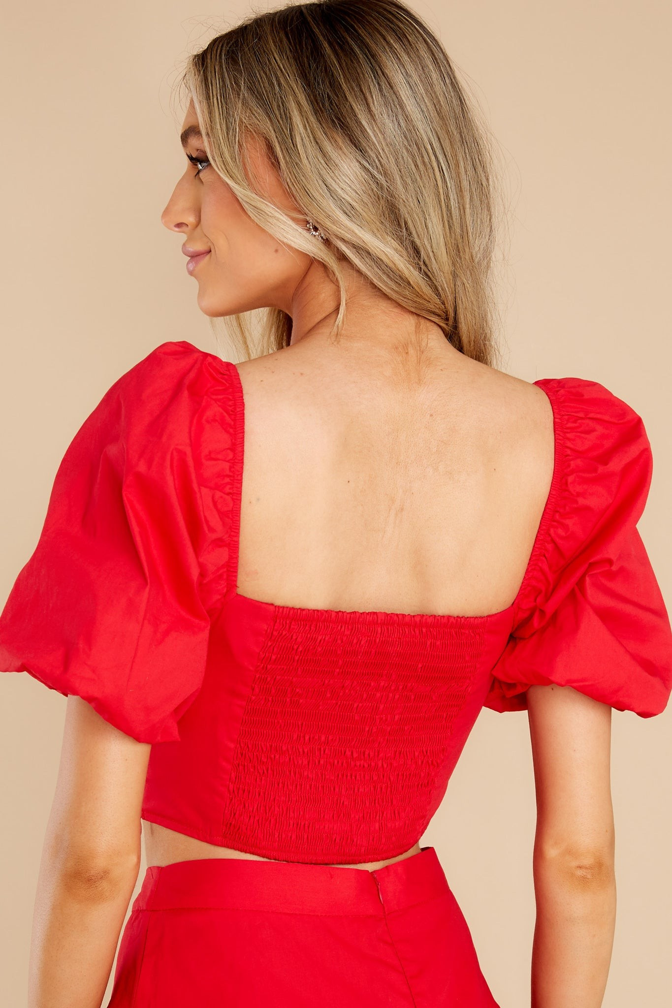 Captivated By Love Red Crop Top | Red Dress 