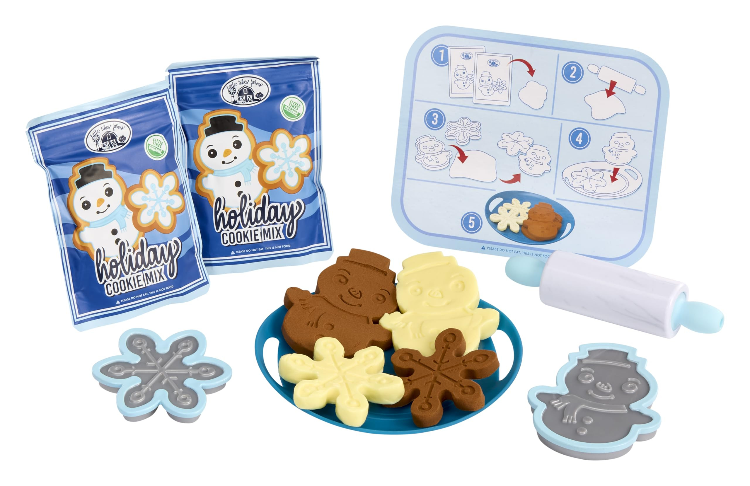 Little Tikes Creative Chefs Holiday Cookies Kit with 6 Accessories, Pretend Play Cooking Set, for... | Amazon (US)