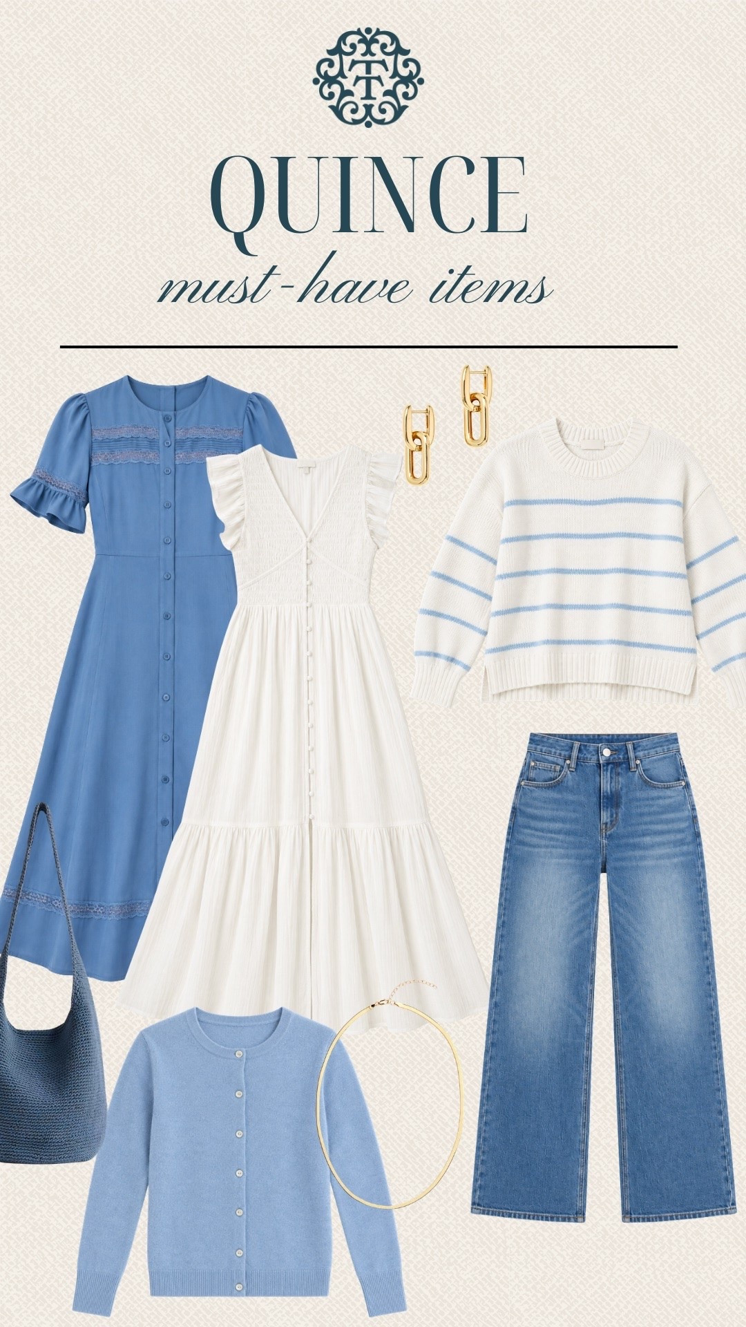 We’re loving these Quince picks for adding a little blue to the wardrobe. Between the dresses, sweater, denim, and simple accessories, there are plenty of ways to mix these into everyday outfits. These are some of the pieces we have our eye on right now!

#LTKSeasonal #LTKOver40 #LTKMidsize