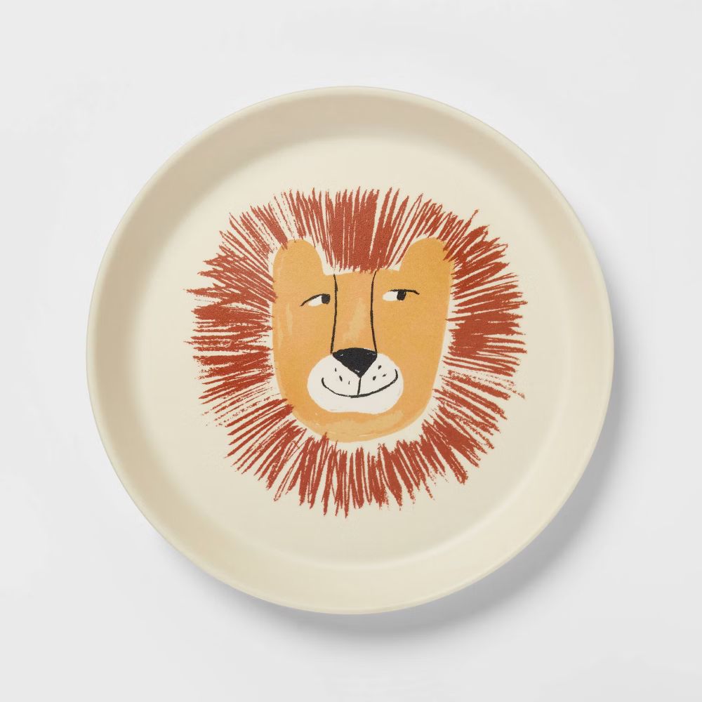 7.25"" Bamboo Melamine Jungle Kids Dinner Plate - Pillowfort | Target