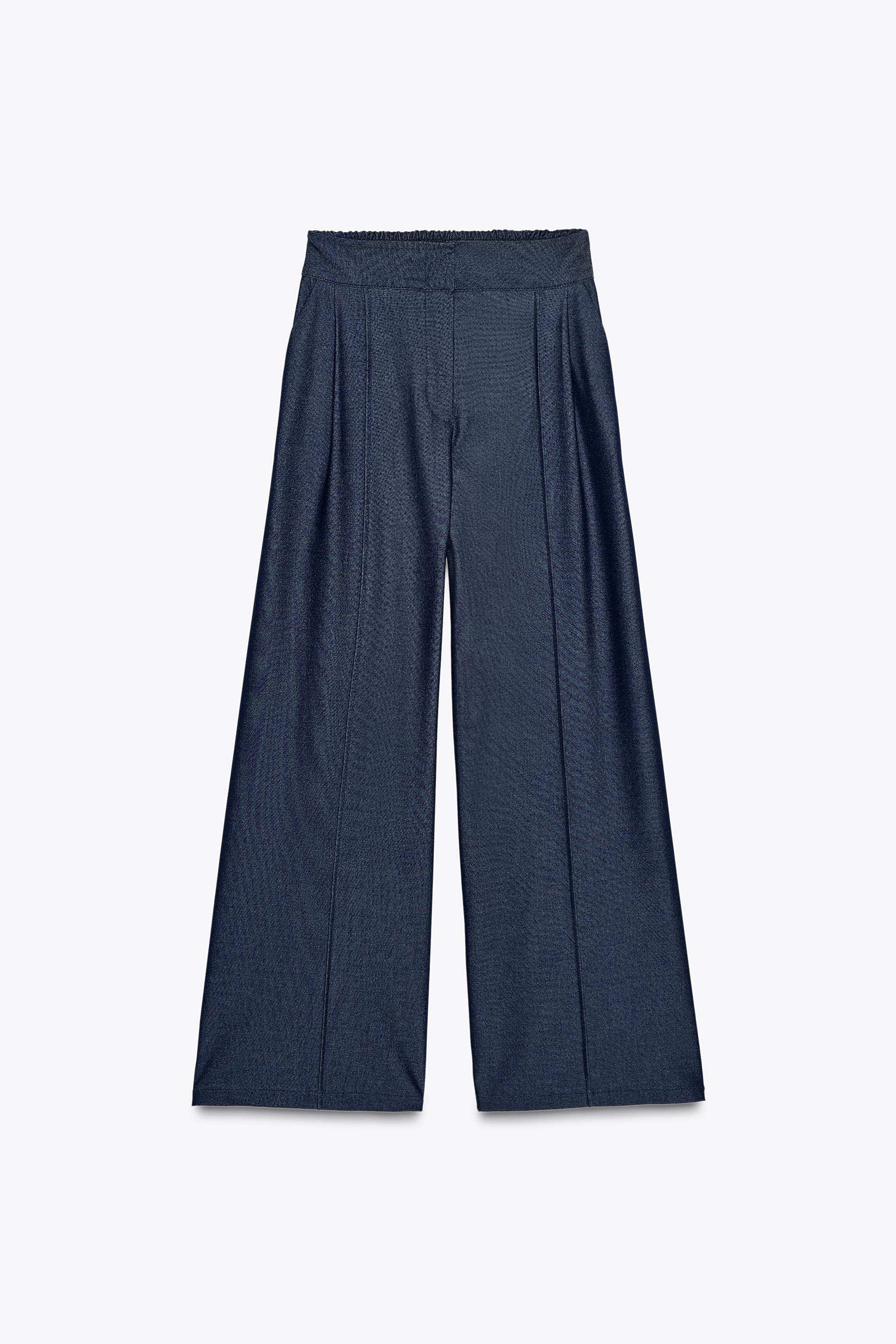 WIDE-LEG DARTED TROUSERS | Zara UK