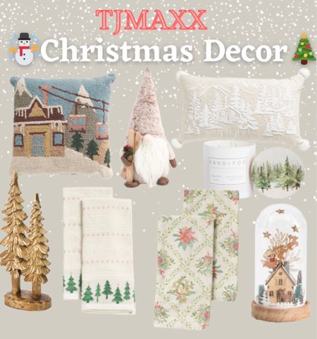 Tjmaxx Christmas and Winter Holiday finds! Cute and cozy neutral color palette picked pieces for the upcoming holiday season!

#LTKHoliday #LTKhome #LTKsalealert