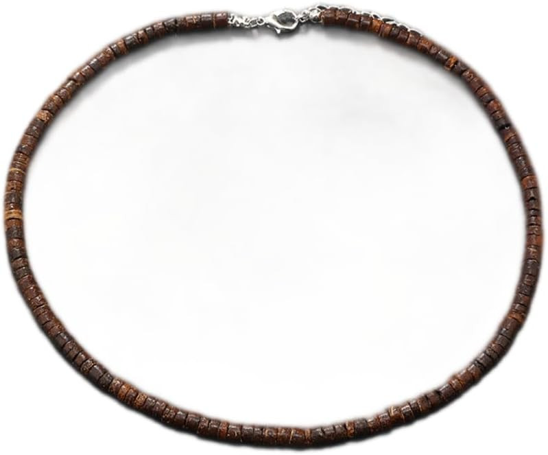 DATOA Puka Shell Necklace for Women Men Summer Surfer Beaded Necklace Coconut Shell Seashell Bead... | Amazon (US)