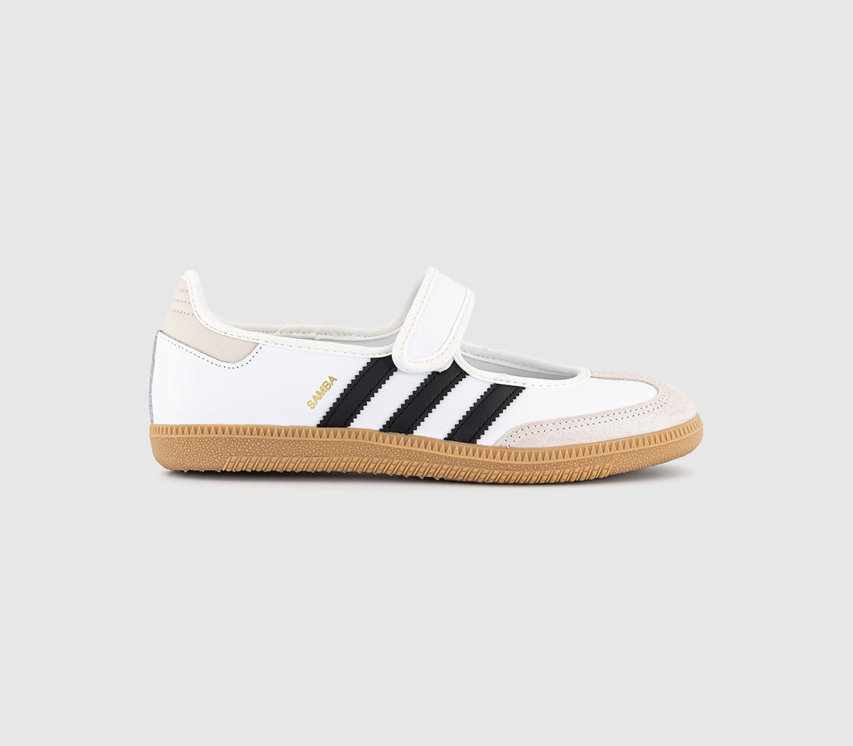 Adidas Samba Jane Trainers White Alumina Black, 5.5 | Office Shoes (UK)