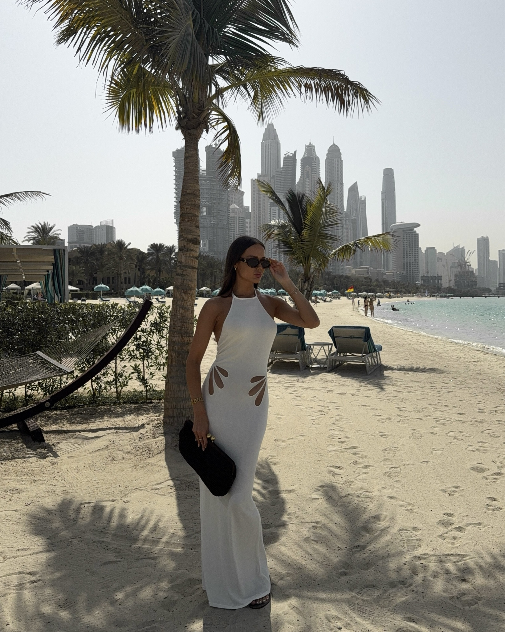 Alfresco lunch 🤍 

Dubai style, meshki, winter sun, beach, maxi dress, halterneck dress, white dress never ending summer, 

#LTKdresses #LTKstyletip
